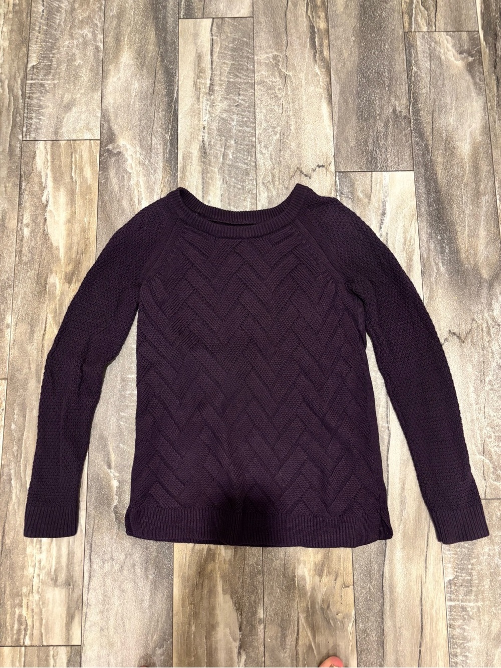 Sonoma Knit Crew Neck Sweater Purple Sz S